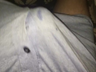 Cumming Through Underwear! Orgasm in Boxers Under Blankets Just Before Bed