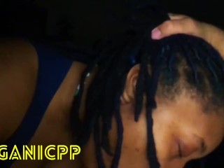 Cute Ebony Slut Sucks and Fucks