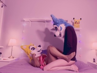❤️ ♀️♂️ Cute furry sex - Two dogs mating and having sexy cuddles ♀️♂️❤️