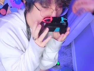 Cutest Young Femboy Ever Loses Videogame Bet and Gives Blowjob (try not to cum)