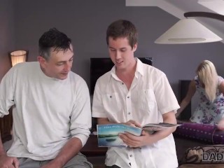 DADDY4K. Dad wants to fuck angel while her boyfriend is ing