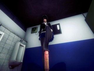 [DATE A LIVE] POV Kurumi dominates you at public toilet (3D PORN)