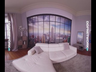 DDF Network VR glamour porn gives POV insight into Dominica's juicy pussy