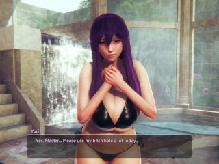 DDLC - Yuri gets fucked by two futa girls