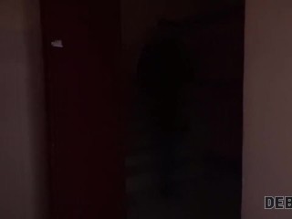 DEBT4k Girl owes money and she is fucked after the debt collector finds her
