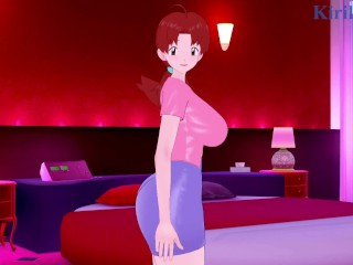 Delia Ketchum (Hanako) and I have intense sex at a love hotel. - Pokémon Hentai