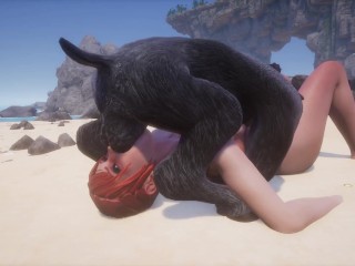 Demons Gangbang Cutie On The Beach | Gangbang Monster | 3D Porn Wild Life