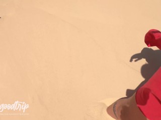 DESERT BEACH? YES, LET´S FUCK THIS BIG ASS HERE