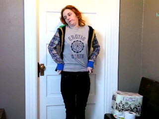 Diaper Girl Desperation Wetting &amp; Masturbation