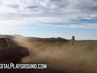Digital playground - Inked goth Katrina Jade fucks big cock in horor movie parody