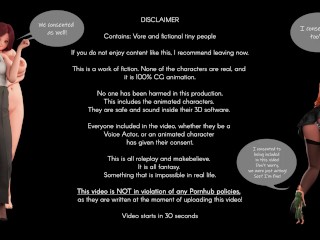 Diminishment Ch2Pt1 ReCut Naughty Edition (Giantess/Shrinking, Vore, Butt, Insertion etc.)