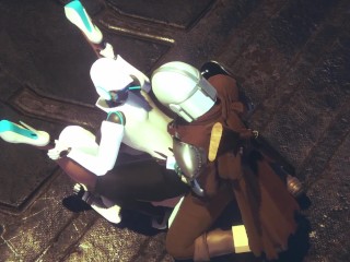 Din Djarin having fun with 2 Haydee Robots | Starwars The Mandalorian &amp; Haydee Crossover parody
