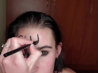 Dirty talking piss whore eats piss covered fruit | degrading body writing