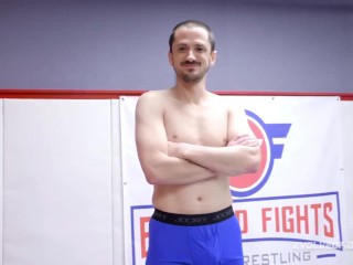 Dominating Mixed Wrestling Match As Miss Demeanor Beats Fluffy Then Fucks His Ass With Strapon