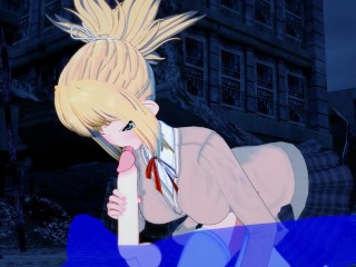 DR Stone Hentai - Kohaku blowjob and fucked