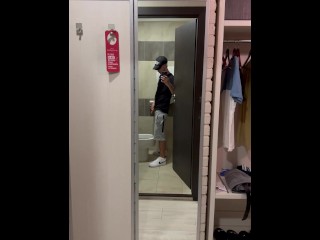 DUDE PISSING IN TOILET