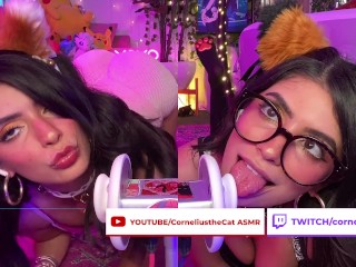 Duo Cats Layered Biaural Ear Licks Meow ARA ARA - CorneliustheCat ASMR