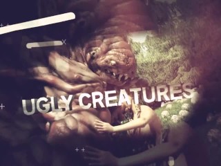 Elven Princess humilated &amp; fucked in dungeon by two furry lycan 3D monsters