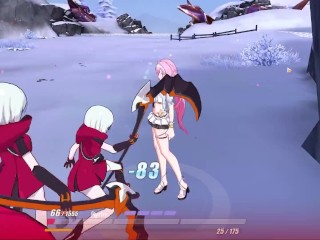 Elysia Miss Pink Elf ryona - summer, f*ded &amp; default outfit - Chinese/ Japanese - Honkai Impact 3rd