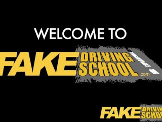 Fake Driving School Teacher fucks up the exam for his pert tits student