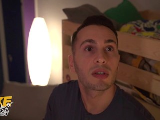 Fake Hostel Devil worshipping backpacker summons Sex Goddess with big tits
