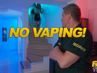 Fake Hostel - Girls caught vaping try to hide it with a horny threesome