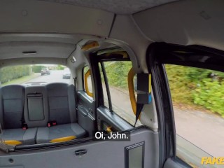 Fake Taxi British Sexy Redhead Lenina Crown fucking a Big Black Cock