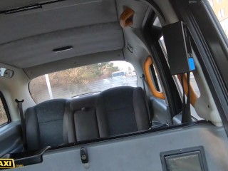 Fake Taxi French Babe with Big Natural Tits and Hairy Pussy