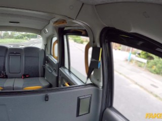 Fake Taxi Real outdoor rough sex threesome with British MILFS