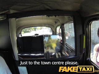 FakeTaxi Big cock fills a big mouth