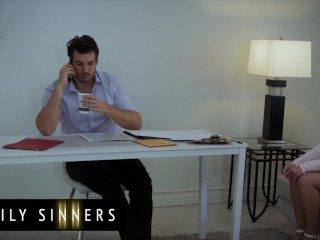 Family Sinners - Jay Smooth Confronts Blonde Khloe Kapri About Her Poor Work &amp; They End Up Fucking