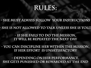 Female Slave Training Day 8/28 - withhold her orgasm while the clit gets stimulating steadily