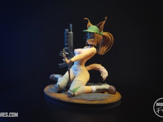 Fio Furry resine figure naked version