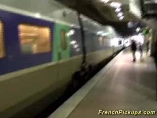 french Milf picked up for hert first anal