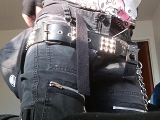 FTM Emo Teen Boy Touches His Cute TDick