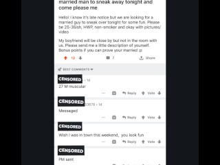 Fucked a cheating married man from reddit - boyfriend waited in the car 