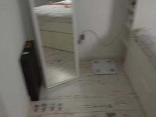 Fucked her pussy while she was sitting in the phone
