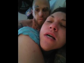  fucked in exes bed! Anal fucked and destroyed! Cream pie suprise!