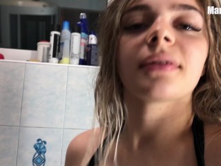 Fucked me hard after washing in the shower