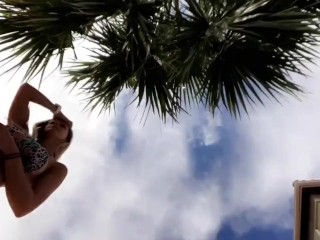 Fucking and Sucking in the backyard.