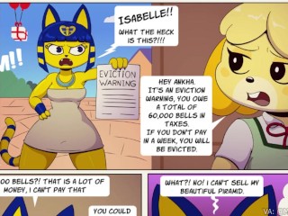Futa Ankha Sucks Off Isabelle For Some Money