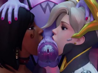 Futa Widow x Pharah and Mercy (VA/SFX by Andrastae, PixieWillow &amp; KaliethVA) taker pov