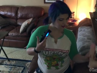 Gaberiella Monroe Losing at Mortal Kombat X and striping off my cloths