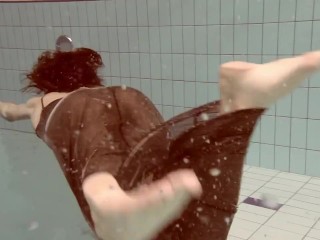 Gazel Podvodkova small tits great ass underwater