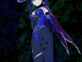 Genshin Impact. Sex with Magic Astronomer Mona (Real Mona Voice!) [3D Hentai, 4K 60FPS, Uncensored]