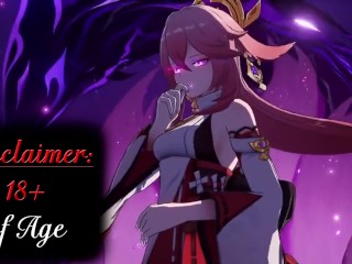 Genshin Impact Yae Miko Becomes Horny for you! HD Hentai (R-18 MMd Koikatsu 3D Anime Waifu Fox Girl)