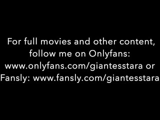 Giantess shrinks stepdad makes him a buttplug in shiny spandex shorts trailer
