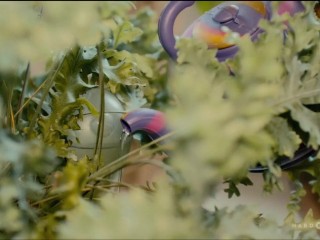 GREENHOUSE GANGBANG - Horny Redhead Serafina'S Green Thumbs Makes a Bunch of Cocks Cum
