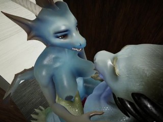 H0rs3 Furry Animation - Hot Babe Furry Dragon
