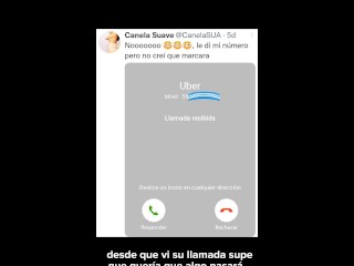 "hágamelo cómo a su esposa" Me cojo al señor del Uber saliendo de la peda.